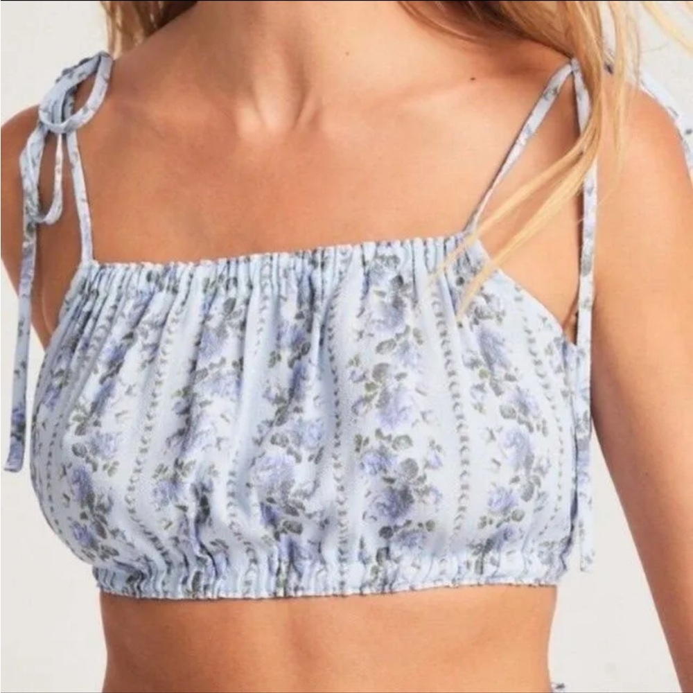 NWT Love ShackFancy Simpson Floral Crop Top - S